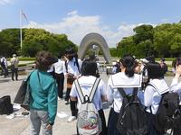 平和記念公園での碑巡り